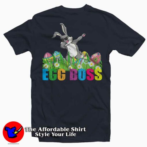 Dabbing Egg Boss Bunny Easter T-Shirt For Gift Easter Day