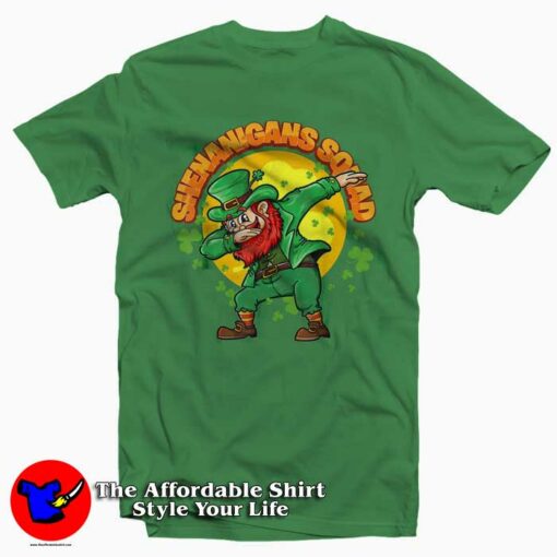 Dabbing Leprechaun Shenanigans Squad Gift St Patrick’s Day T-Shirt