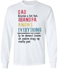 Dad knows a lot but grandpa knows everything If he doesn't know shirt 4 Dad knows a lot but grandpa knows everything If he doesnt know shirt 4