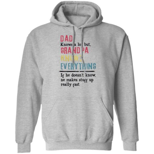 Dad knows a lot but grandpa knows everything If he doesn’t know shirt