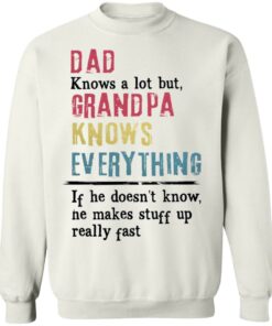 Dad knows a lot but grandpa knows everything If he doesn't know shirt 8 Dad knows a lot but grandpa knows everything If he doesnt know shirt 8