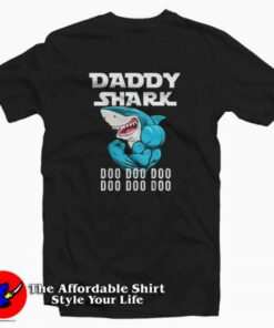 Daddy Shark Doo Father Day Graphic T shirt On Sale Father's Day Gift 2