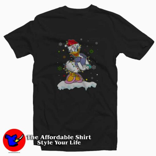 Daisy Duck Christmas Santa Snow Unisex T-shirt On Sale