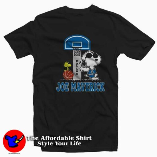 Dallas Mavericks Snoopy Peanut Funny Parody T-shirt On Sale