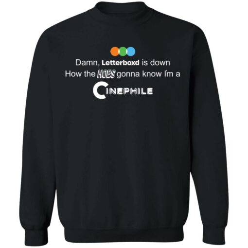 Damn Letterboxd is down how the hose gonna know shirt