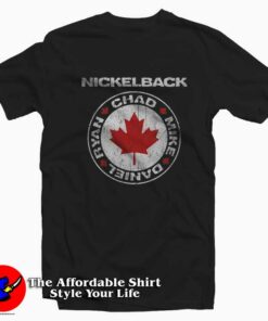 Daniel Ryan Chad Mike Nickelback Canada T Shirt On Sale 1