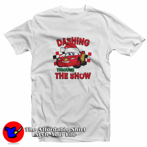 Dashing Through The Snow Lightning McQueen T-Shirt