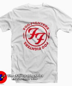 Dave Grohl Foo Fighters FF Logo Graphic T-Shirt On Sale Dave Grohl Foo Fighters FF Logo Graphic T-Shirt On Sale