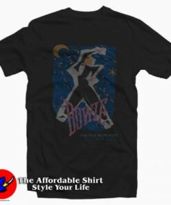 David Bowie Serious Moonlight Tour Graphic T-Shirt On Sale David Bowie Serious Moonlight Tour Graphic T-Shirt On Sale