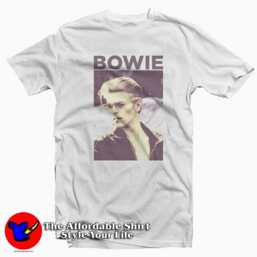 David Bowie Smoking Graphic T-Shirt Cheap