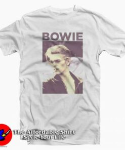 David Bowie Smoking Graphic T-Shirt Cheap David Bowie Smoking Graphic T-Shirt Cheap