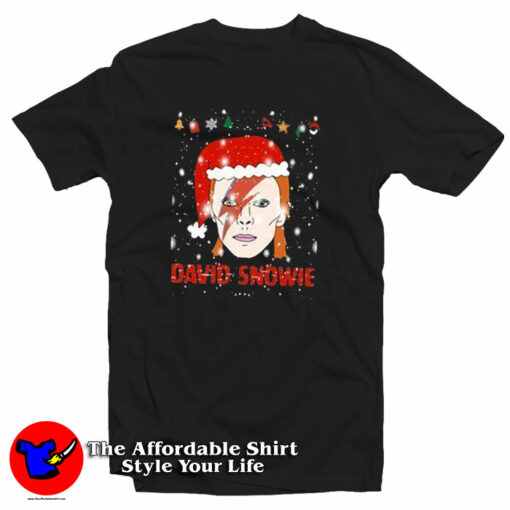 David Bowie Ugly Christmas Funny T-Shirt