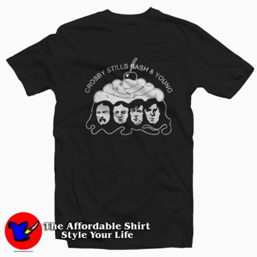 David Crosby Stephen Stills Nash & Young T-Shirt On Sale