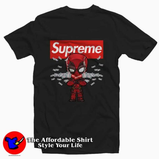 Deadpool Dual Cash Cannon Supreme Tee Shirt