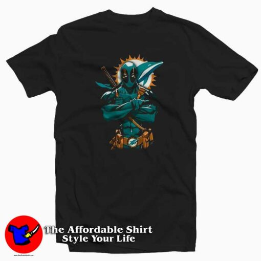 Deadpool Parody Miami Dolphins Funny T-shirt On Sale