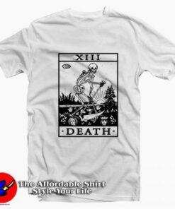 Death Occult Tarot Card Graphic Unisex T-Shirt On Sale Death Occult Tarot Card Graphic Unisex T-Shirt On Sale