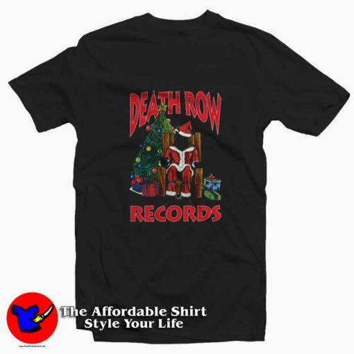 Death Row Records Holiday Scene Christmas T-Shirt On Sale