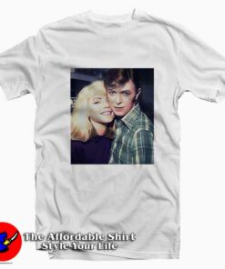 Debbie Harry & David Bowie Graphic Unisex T-Shirt On Sale Debbie Harry & David Bowie Graphic Unisex T-Shirt On Sale
