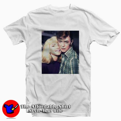 Debbie Harry & David Bowie Graphic Unisex T-Shirt On Sale