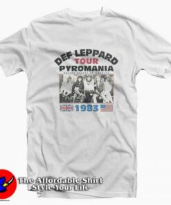 Def Leppard Pyromania Tour Unisex T-shirt On Sale Def Leppard Pyromania Tour Unisex T-shirt On Sale