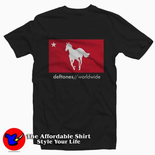 Deftones White Pony Express Worldwide Graphic T-Shirt On Sale