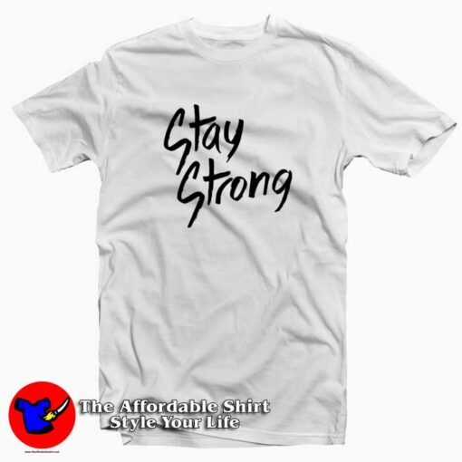 Demi Lovato Tatoo Stay Strong Graphic T-Shirt Cheap