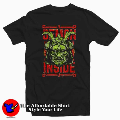 Demon Inside Tsushima Samurai Mask T-Shirt Cheap