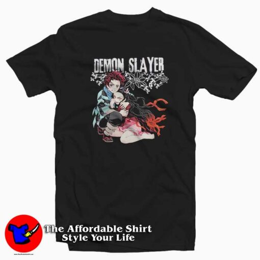 Demon Slayer Kimetsu No Yaiba Siblings T-shirt On Sale