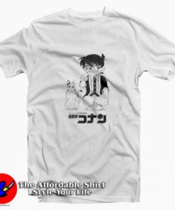 Detective Conan Lucky Cat Unisex T-shirt On Sale Detective Conan Lucky Cat Unisex T-shirt On Sale