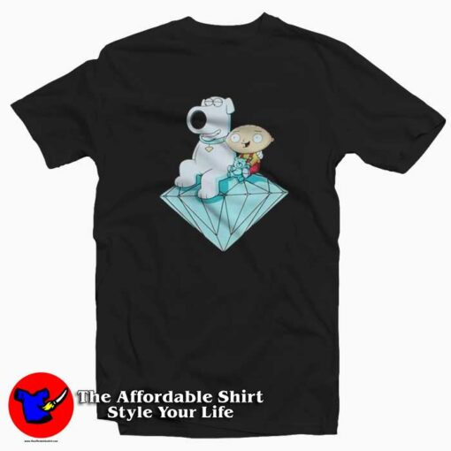 Diamond Supply Co Family Guy Cartoon T-shirt On Sale