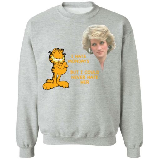 Diana and Garfield I hate mondays but I could never hate her shirt