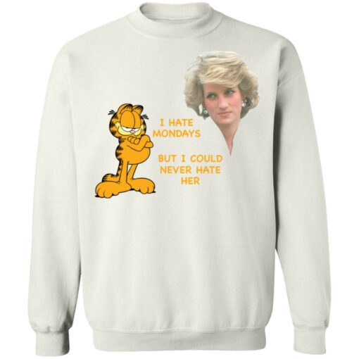 Diana and Garfield I hate mondays but I could never hate her shirt