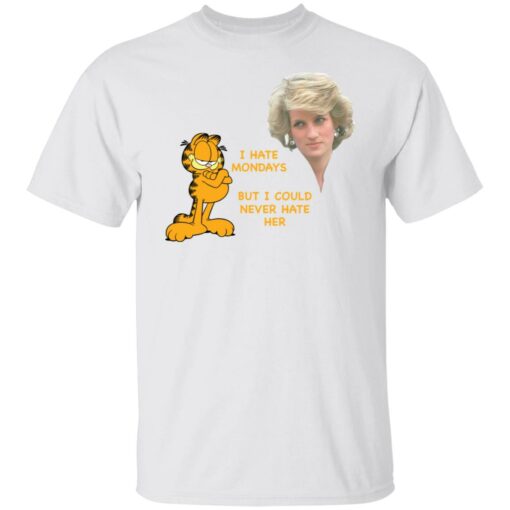 Diana and Garfield I hate mondays but I could never hate her shirt