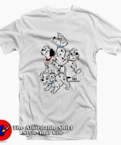 Disney 101 Dalmatians Group Shot Graphic T-Shirt On Sale Disney 101 Dalmatians Group Shot Graphic T-Shirt On Sale