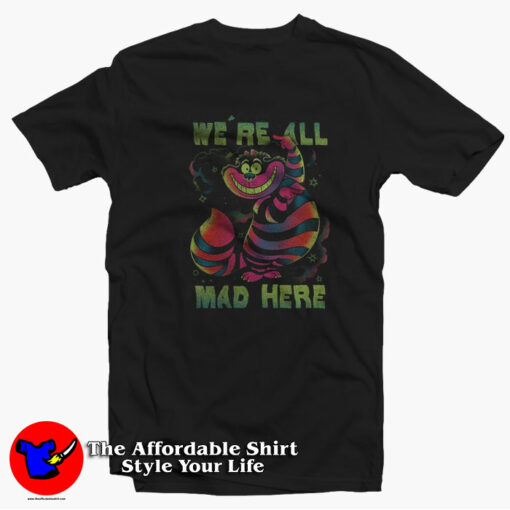 Disney Alice In Wonderland Cheshire Unisex T-shirt On Sale