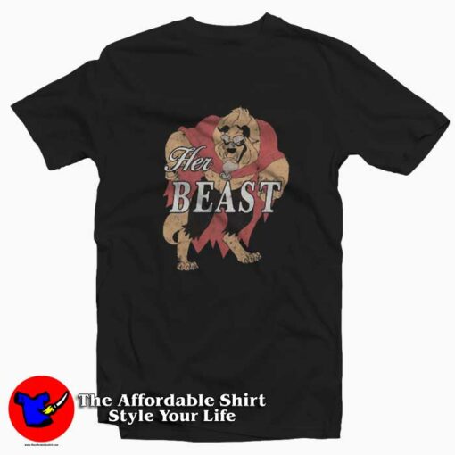 Disney Beauty And The Beast Her Beast T-shirt On Sale