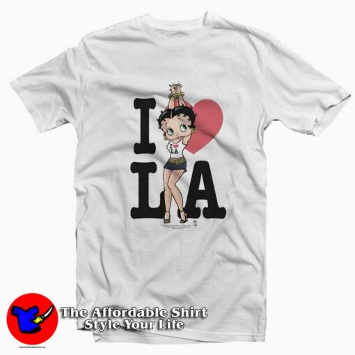 Disney Betty Boop I Heart La Unisex T-shirt On Sale