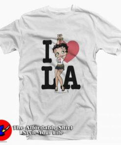 Disney Betty Boop I Heart La Unisex T-shirt On Sale Disney Betty Boop I Heart La Unisex T-shirt On Sale