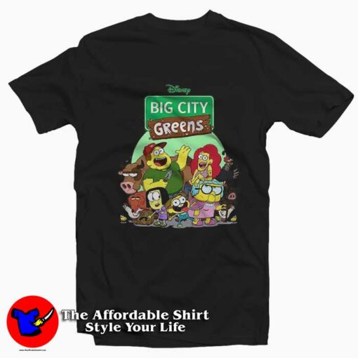 Disney Big City Greens Family Group Camiseta T-Shirt On Sale