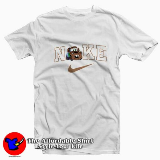 Disney Cars Mater Nike Funny Parody T-Shirt On Sale