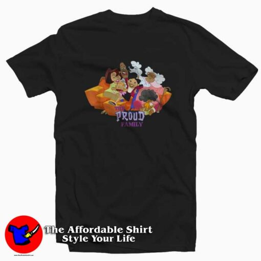 Disney Channel The Proud Family Characters T-shirt On Sale