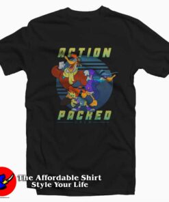 Disney Darkwing Duck Action Packed Crew T-shirt On Sale Disney Darkwing Duck Action Packed Crew T-shirt On Sale