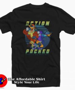 Disney Darkwing Duck Action Packed Crew T-shirt On Sale Disney Darkwing Duck Action Packed Crew T-shirt On Sale