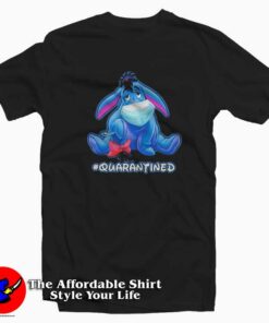Disney Eeyore Face Mask Quarantined T-shirt On Sale Disney Eeyore Face Mask Quarantined T-shirt On Sale