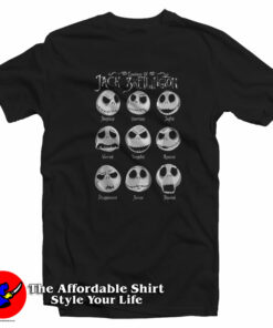 Disney Emotion Of Jack Skellington Unisex T-Shirt On Sale Disney Emotion Of Jack Skellington Unisex T-Shirt On Sale