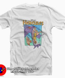 Disney Hercules Hydra Battle Retro Graphic T-shirt On Sale Disney Hercules Hydra Battle Retro Graphic T-shirt On Sale