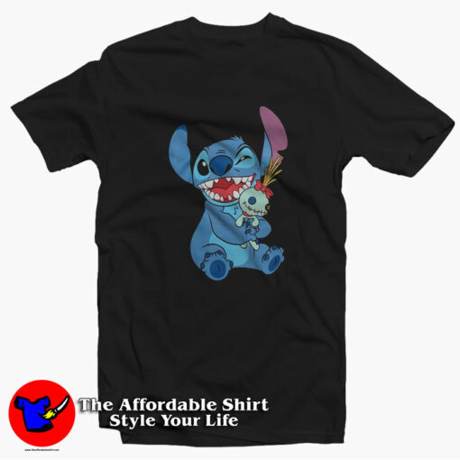 Disney Lilo & Stitch Scrump Hug Unisex T-Shirt On Sale