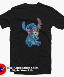 Disney Lilo & Stitch Scrump Hug Unisex T-Shirt On Sale Disney Lilo & Stitch Scrump Hug Unisex T-Shirt On Sale