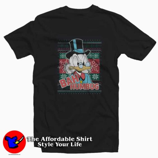 Disney McDuck Bah Hambug Holiday Unisex T-shirt On Sale