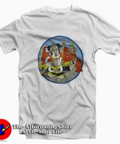 Disney Micker Mouse Firefighter Unisex T-shirt On Sale Disney Micker Mouse Firefighter Unisex T-shirt On Sale